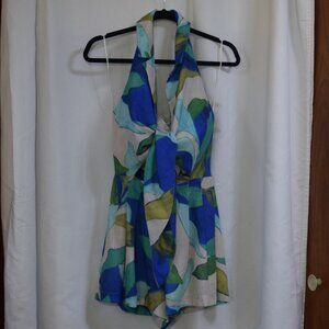 Romper/short halter top summer outfit, size small.